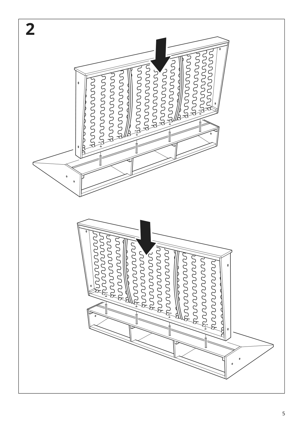 Assembly instructions for IKEA Hyltarp frame for corner sectional 4 seat | Page 5 - IKEA HYLTARP sectional, 4-seat corner 295.148.53