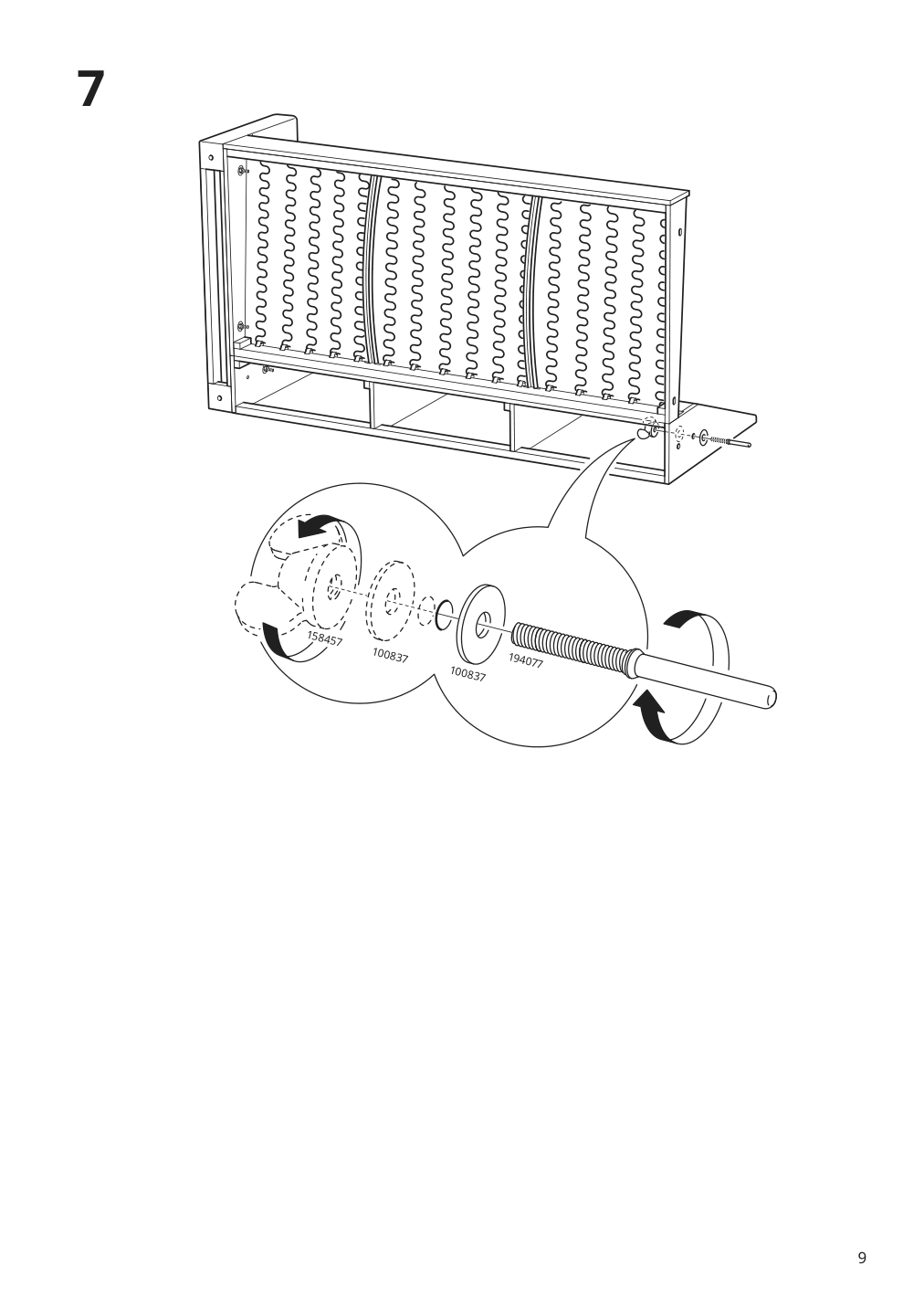 Assembly instructions for IKEA Hyltarp frame for corner sectional 4 seat | Page 9 - IKEA HYLTARP sectional, 4-seat corner 195.148.20