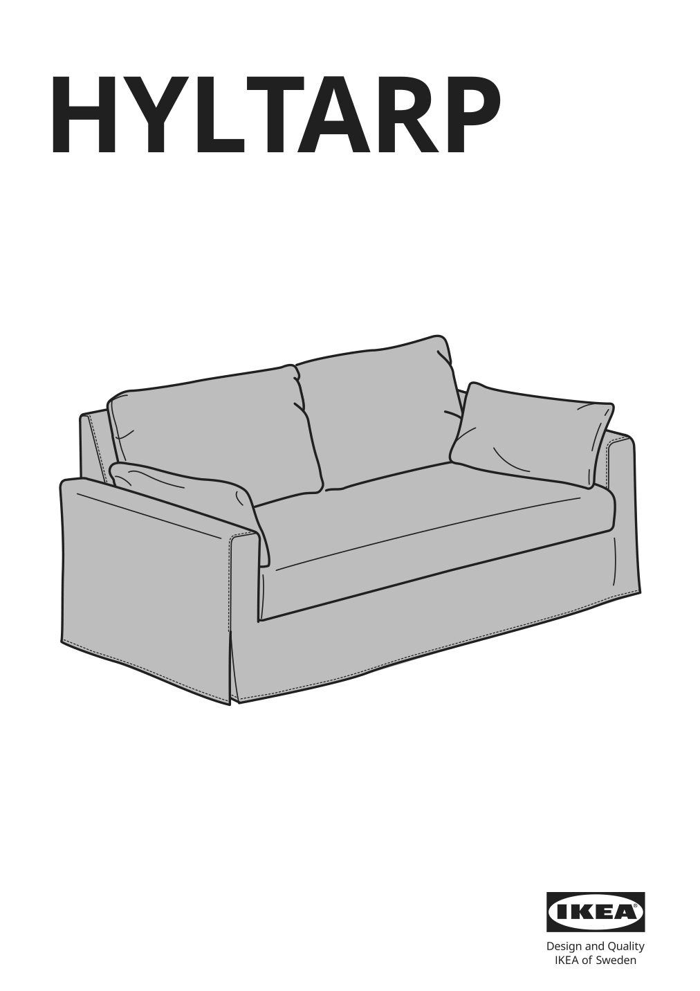 Assembly instructions for IKEA Hyltarp loveseat frame | Page 1 - IKEA HYLTARP loveseat 094.896.04