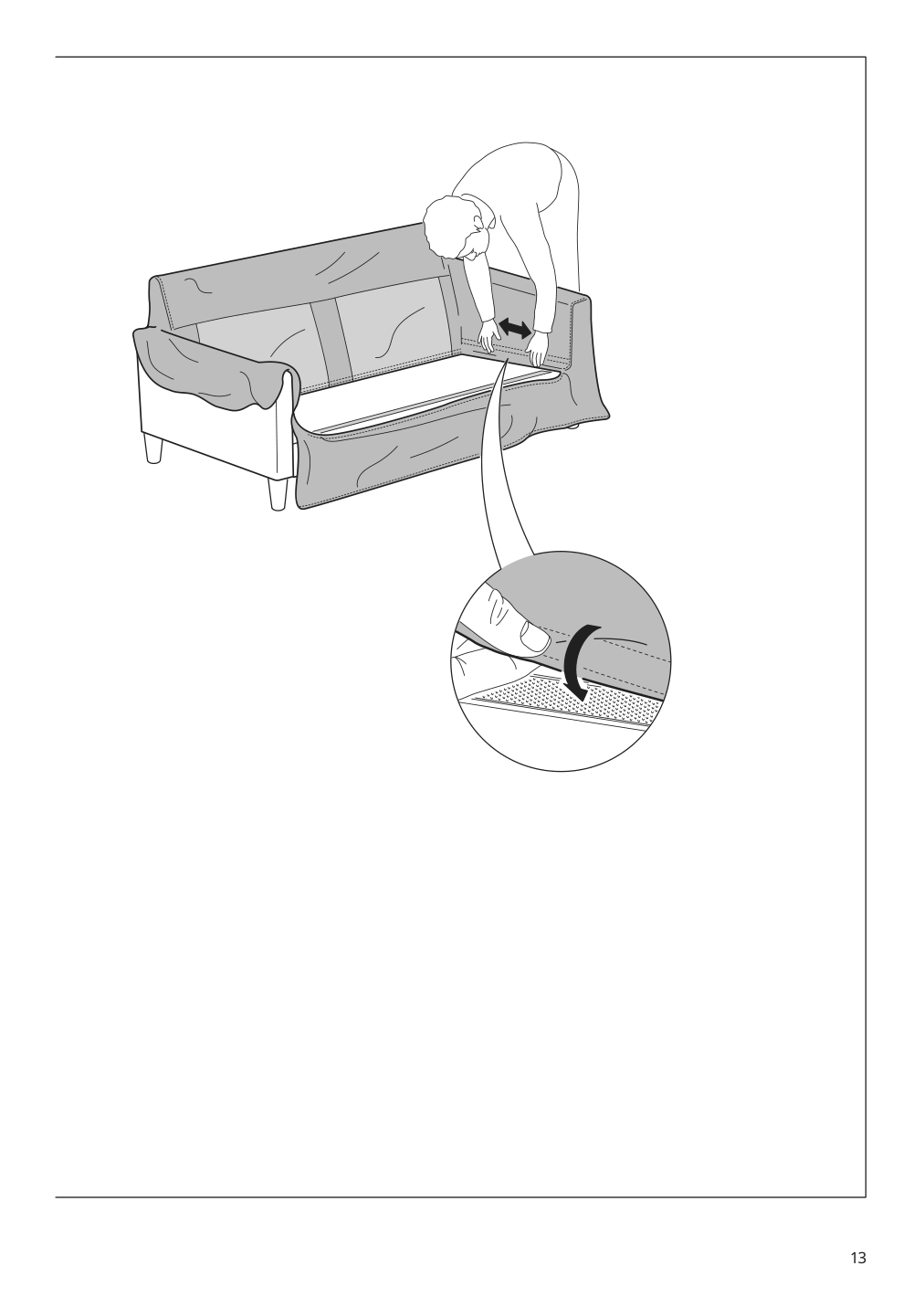 Assembly instructions for IKEA Hyltarp sofa frame | Page 13 - IKEA HYLTARP sofa 494.958.63