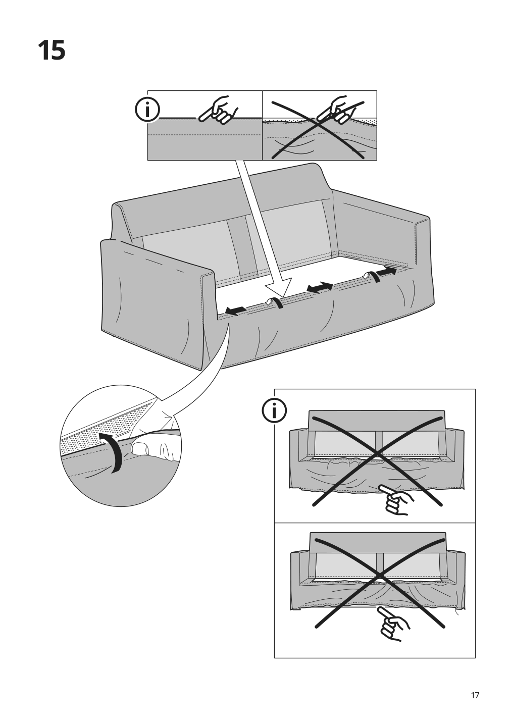 Assembly instructions for IKEA Hyltarp sofa frame | Page 17 - IKEA HYLTARP sofa 095.149.53