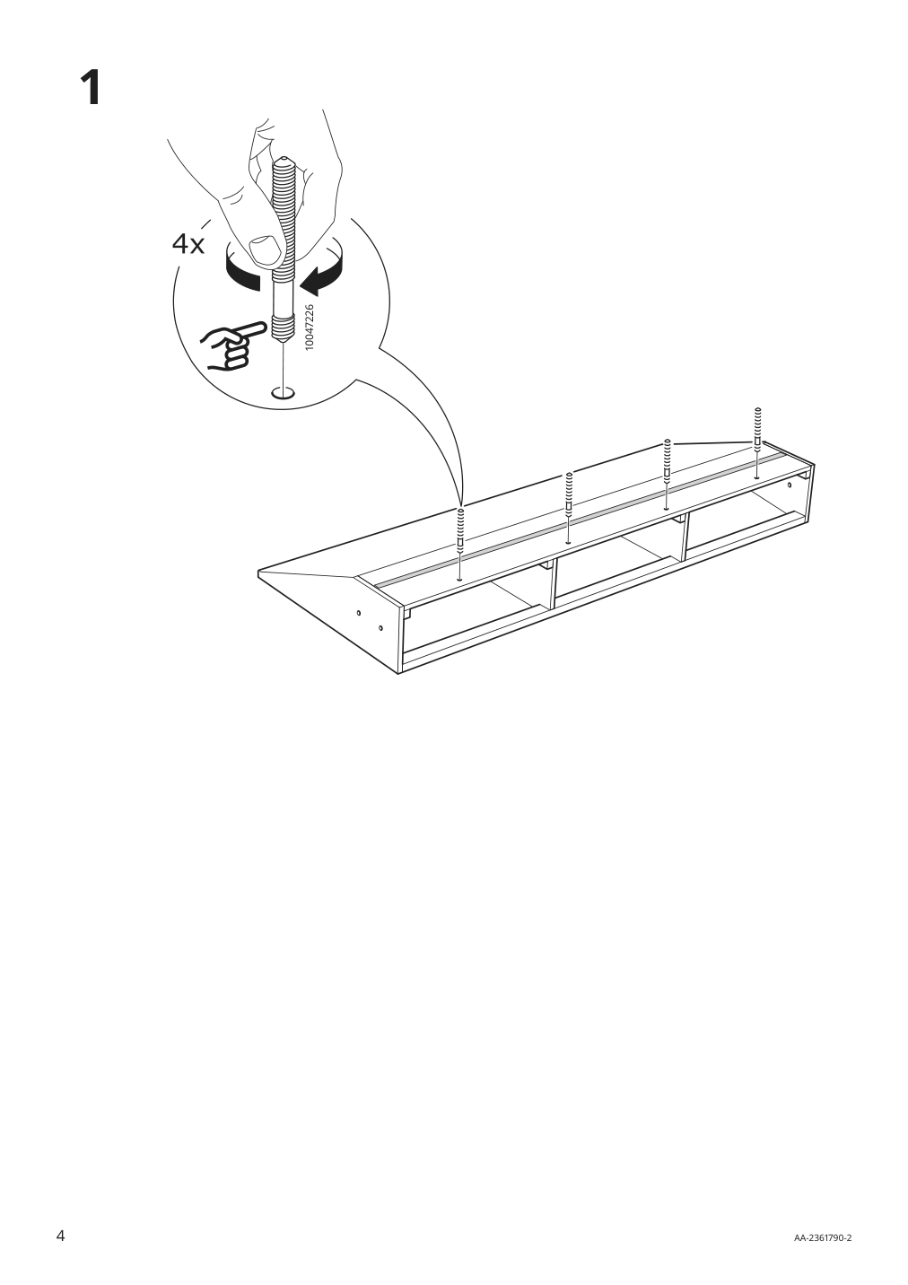 Assembly instructions for IKEA Hyltarp sofa frame | Page 4 - IKEA HYLTARP sofa 095.149.53