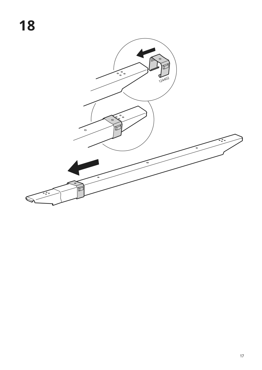 Assembly instructions for IKEA Idanaes bed frame white | Page 17 - IKEA IDANÄS bed frame 404.588.98