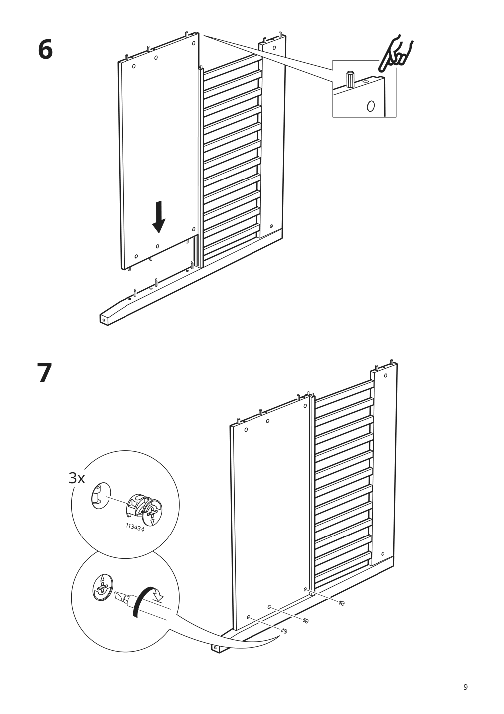 Assembly instructions for IKEA Idanaes bed frame with storage dark brown stained | Page 9 - IKEA IDANÄS bed frame with storage 293.883.31