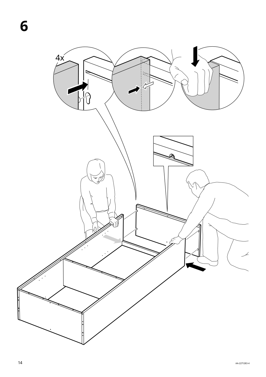 Assembly instructions for IKEA Idanaes bookcase dark brown stained | Page 14 - IKEA IDANÄS TV storage combination 795.727.27