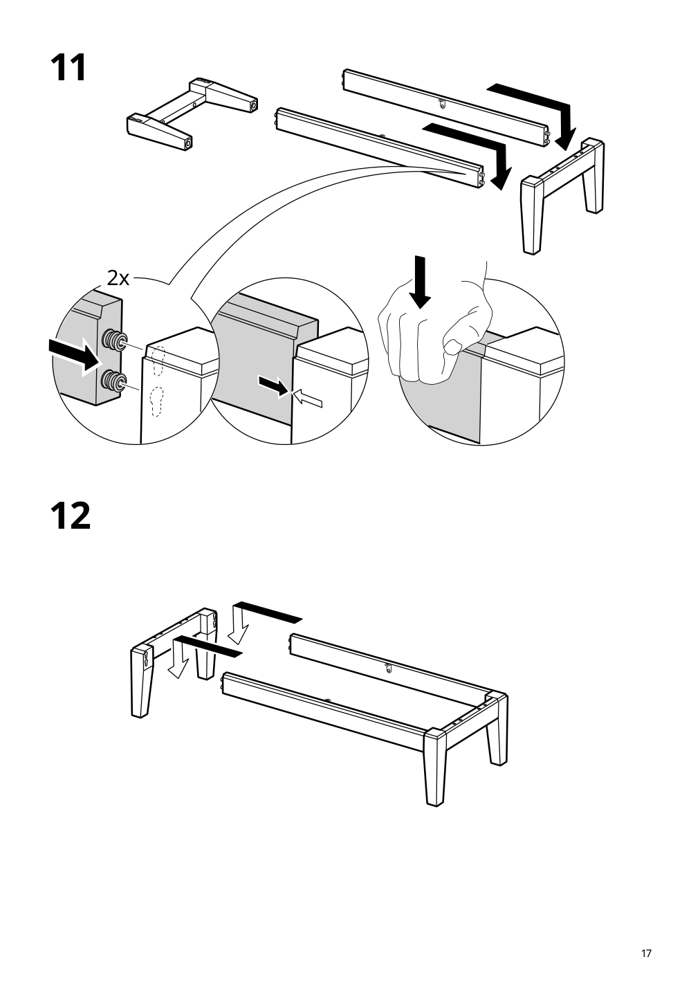 Assembly instructions for IKEA Idanaes bookcase dark brown stained | Page 17 - IKEA IDANÄS TV storage combination 795.727.27