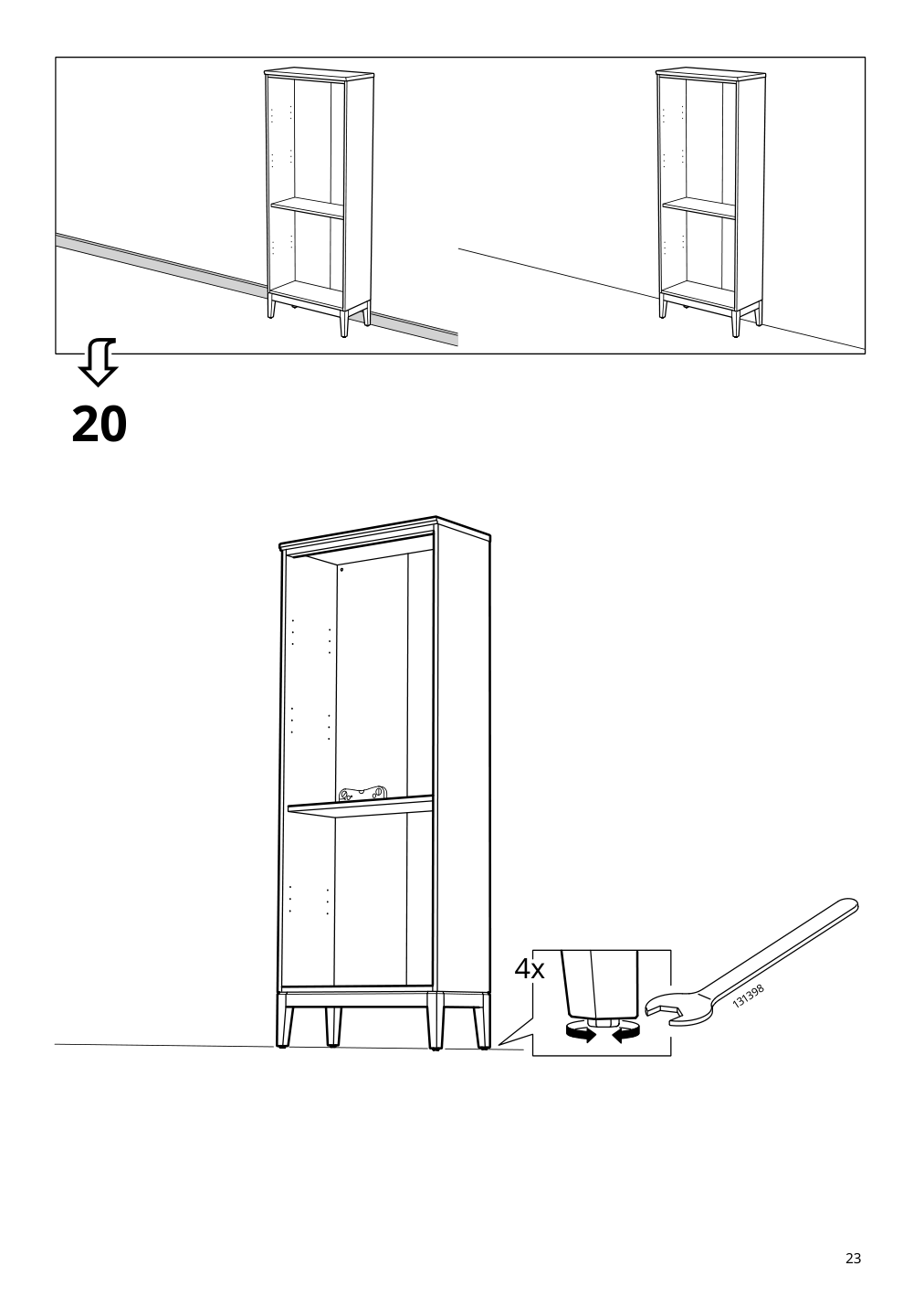 Assembly instructions for IKEA Idanaes bookcase dark brown stained | Page 23 - IKEA IDANÄS TV storage combination 394.373.31