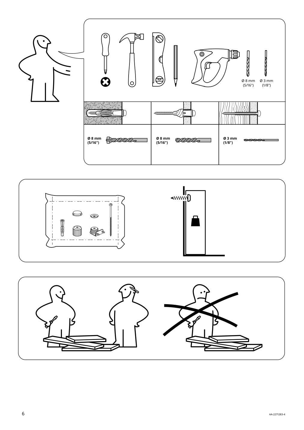 Assembly instructions for IKEA Idanaes bookcase dark brown stained | Page 6 - IKEA IDANÄS TV storage combination 994.373.33