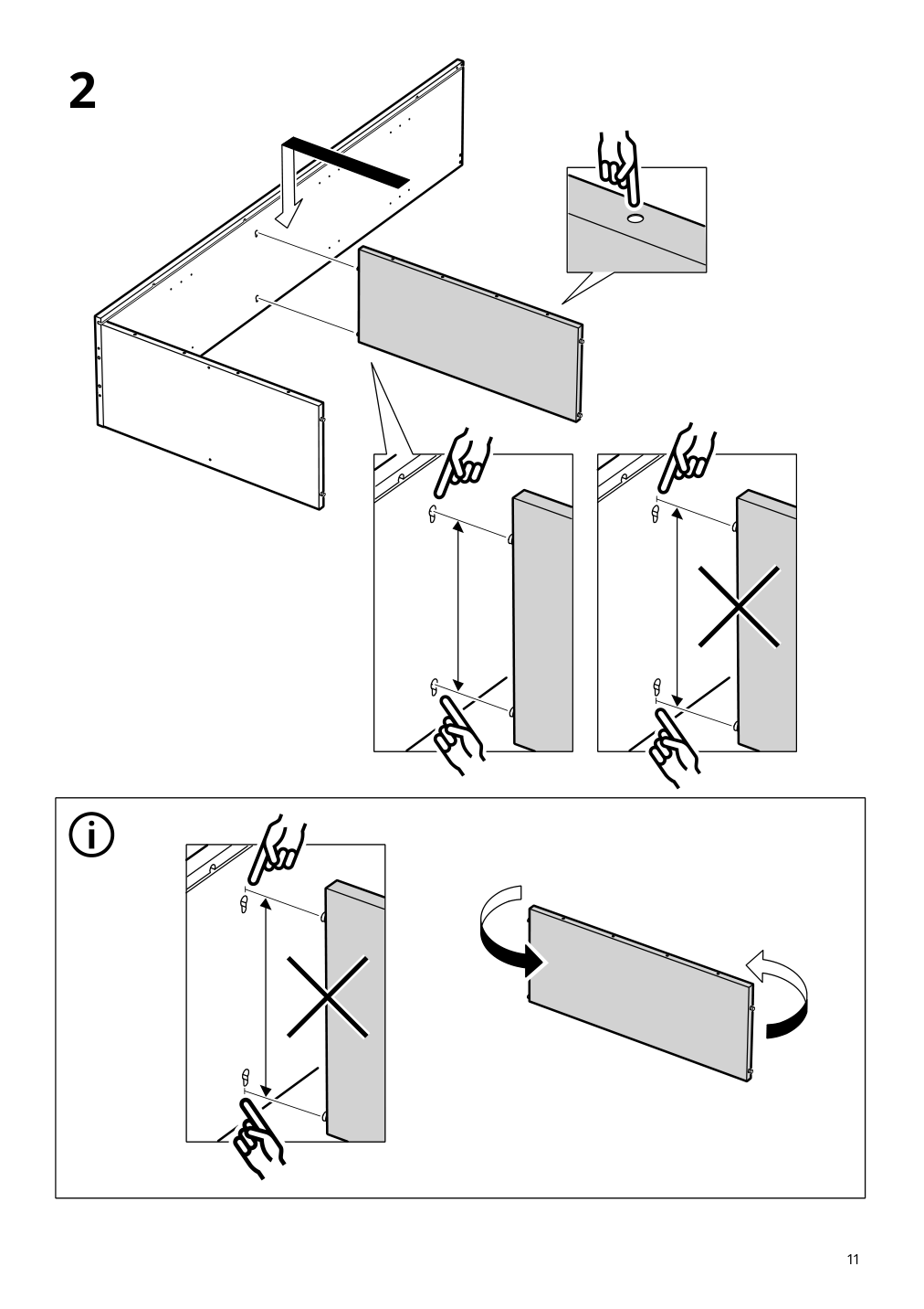 Assembly instructions for IKEA Idanaes bookcase white | Page 11 - IKEA IDANÄS storage combination w/glass doors 794.372.73