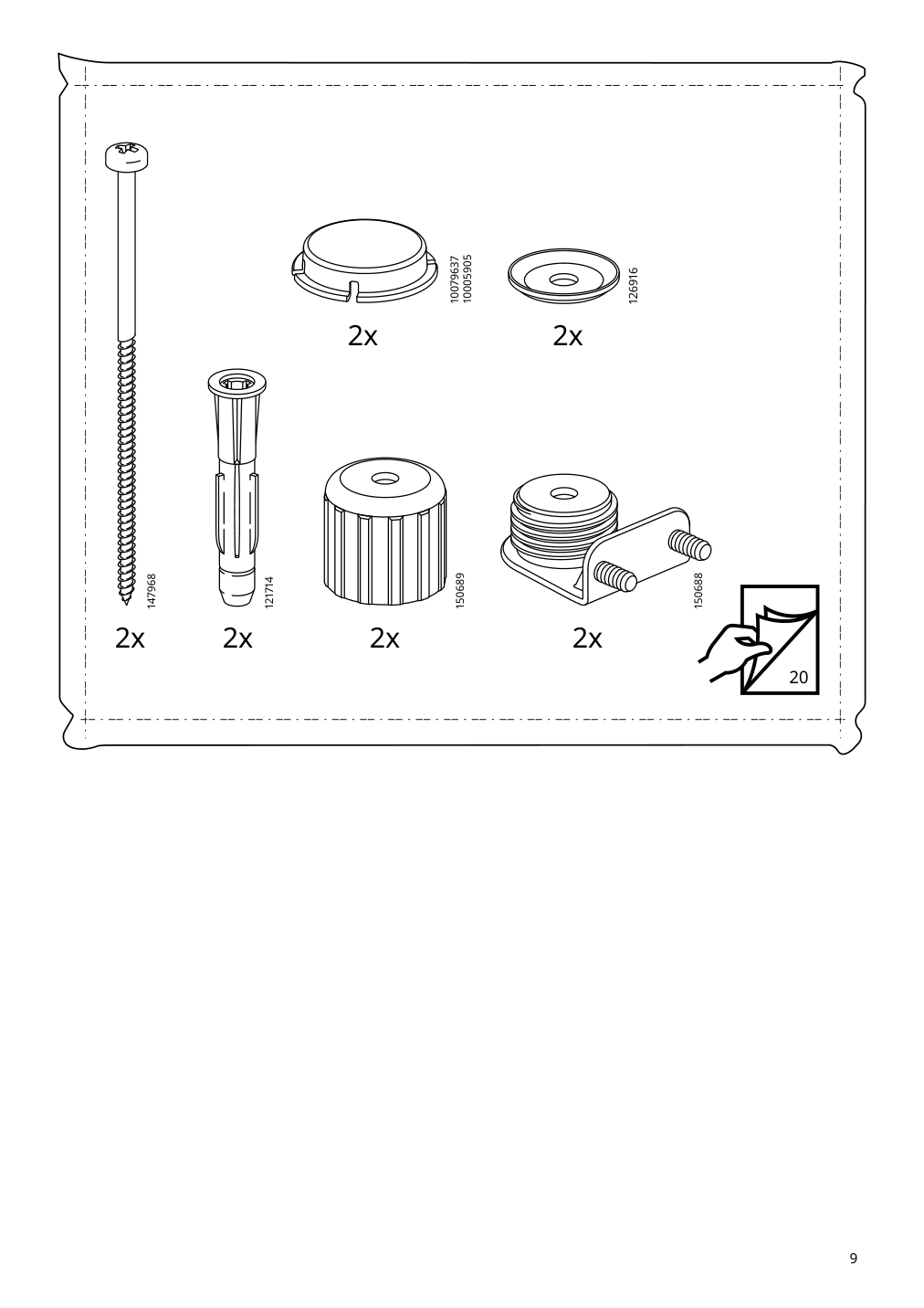 Assembly instructions for IKEA Idanaes bookcase white | Page 9 - IKEA IDANÄS storage combination w/glass doors 794.372.73