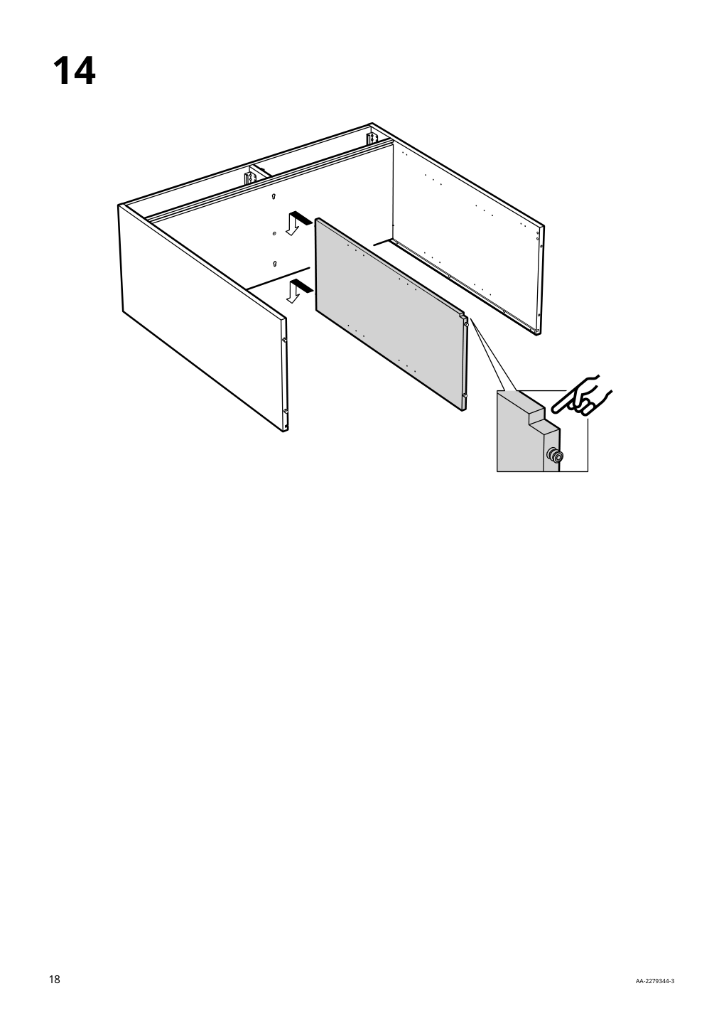 Assembly instructions for IKEA Idanaes cabinet with bi fold glass doors dark brown stained | Page 18 - IKEA IDANÄS cabinet with bi-fold glass doors 604.960.31