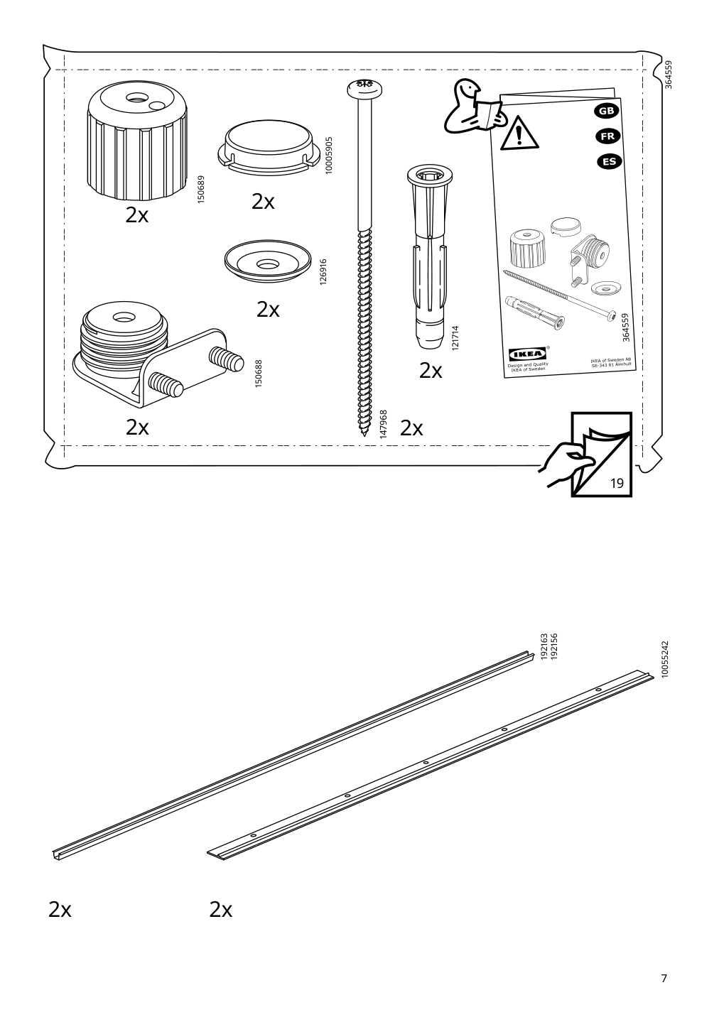 Assembly instructions for IKEA Idanaes cabinet with bi folding doors dark brown stained | Page 7 - IKEA IDANÄS cabinet with bi-folding doors 804.588.20