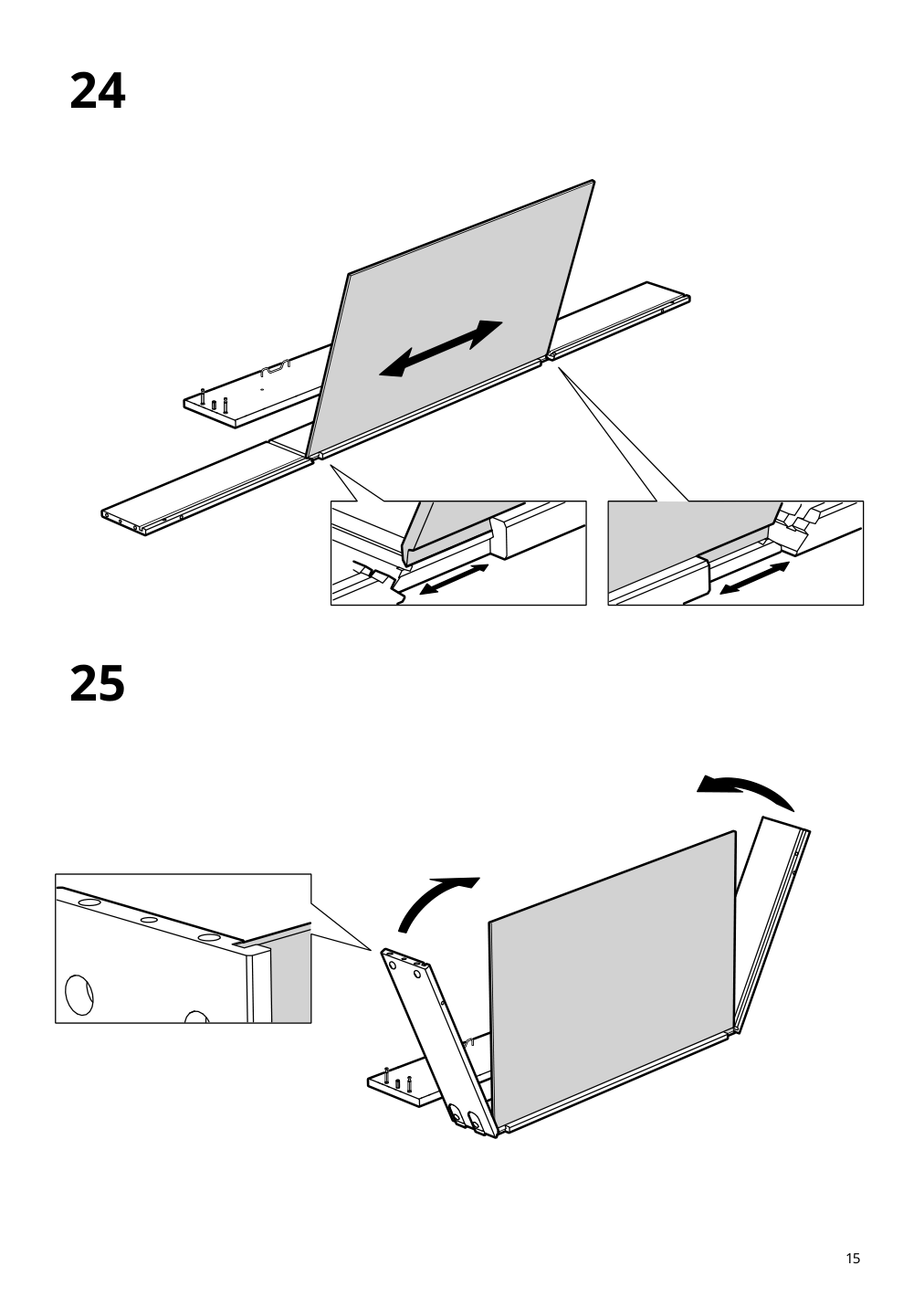 Assembly instructions for IKEA Idanaes coffee table dark brown stained | Page 15 - IKEA IDANÄS coffee table 105.000.02