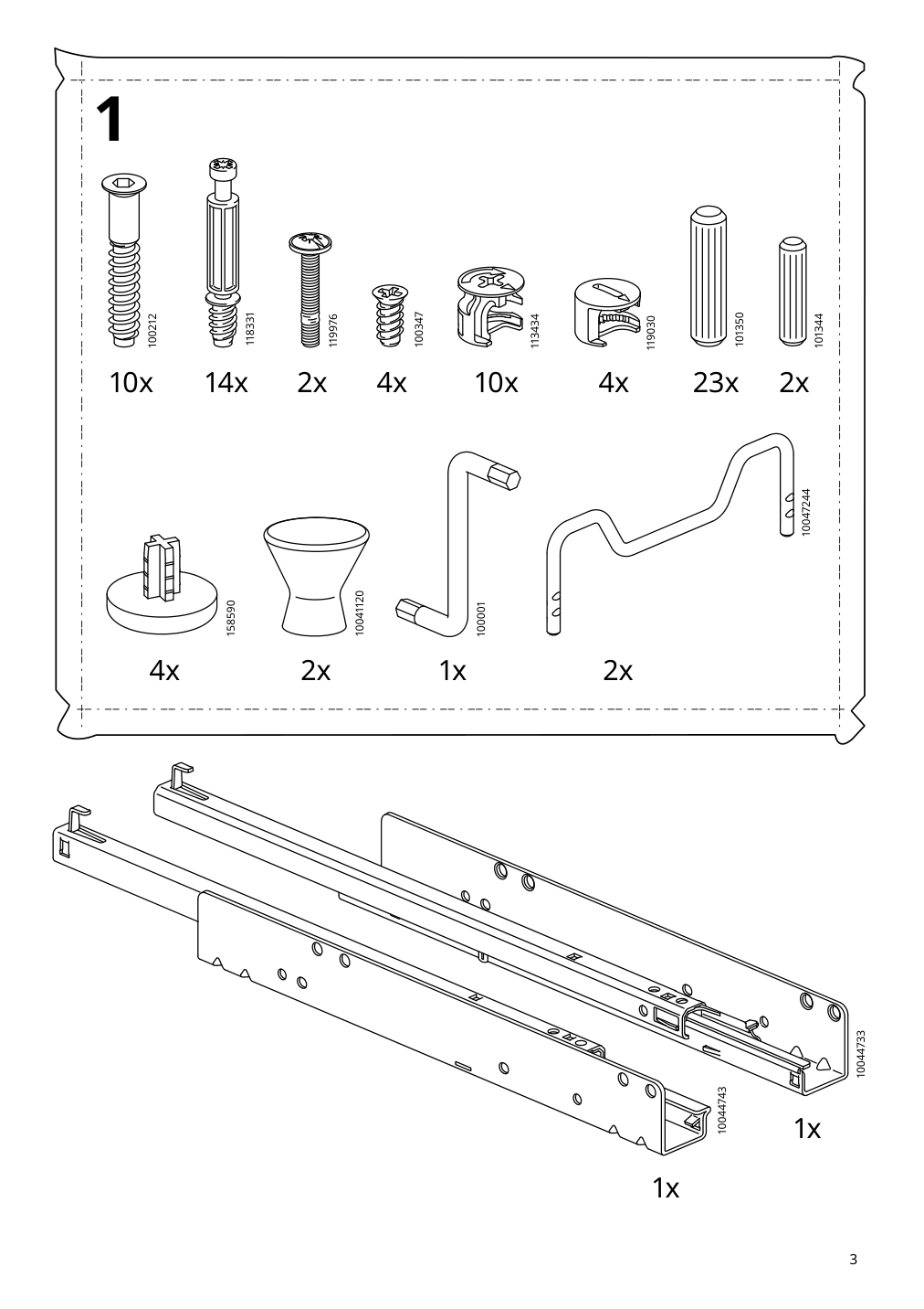 Assembly instructions for IKEA Idanaes coffee table dark brown stained | Page 3 - IKEA IDANÄS coffee table 105.000.02