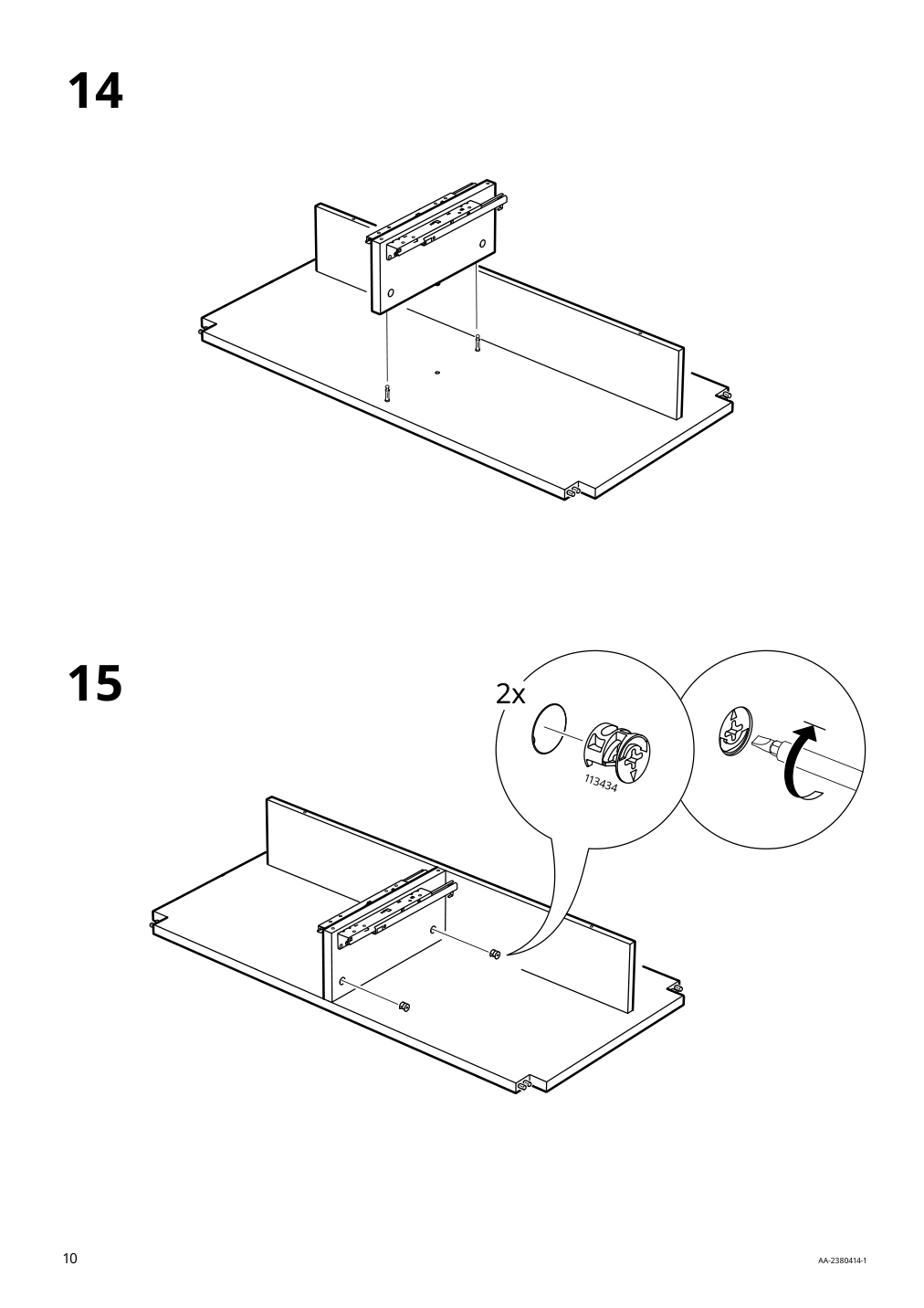 Assembly instructions for IKEA Idanaes coffee table dark brown stained | Page 10 - IKEA IDANÄS coffee table 804.878.70