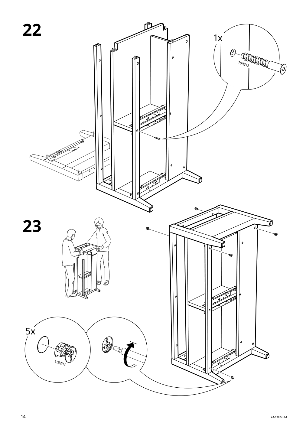 Assembly instructions for IKEA Idanaes coffee table dark brown stained | Page 14 - IKEA IDANÄS coffee table 804.878.70