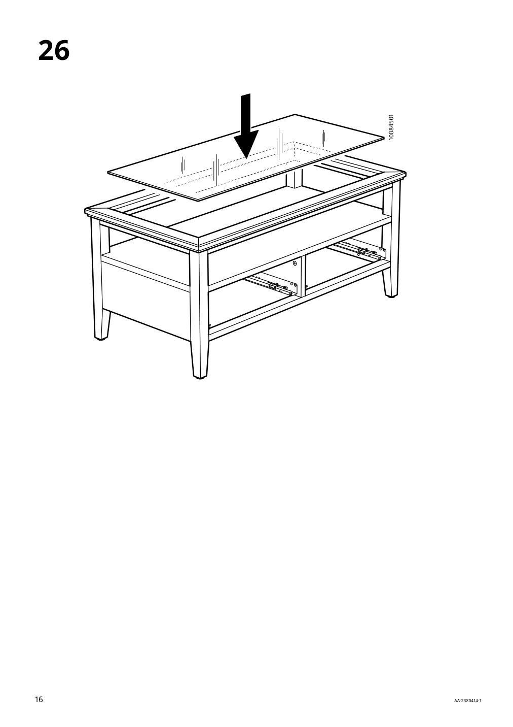 Assembly instructions for IKEA Idanaes coffee table dark brown stained | Page 16 - IKEA IDANÄS coffee table 804.878.70