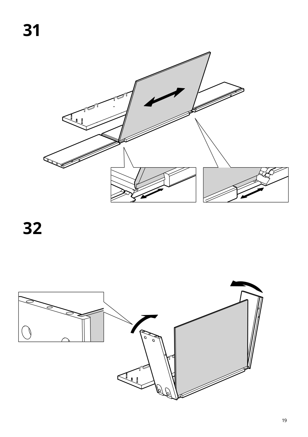 Assembly instructions for IKEA Idanaes coffee table dark brown stained | Page 19 - IKEA IDANÄS coffee table 804.878.70