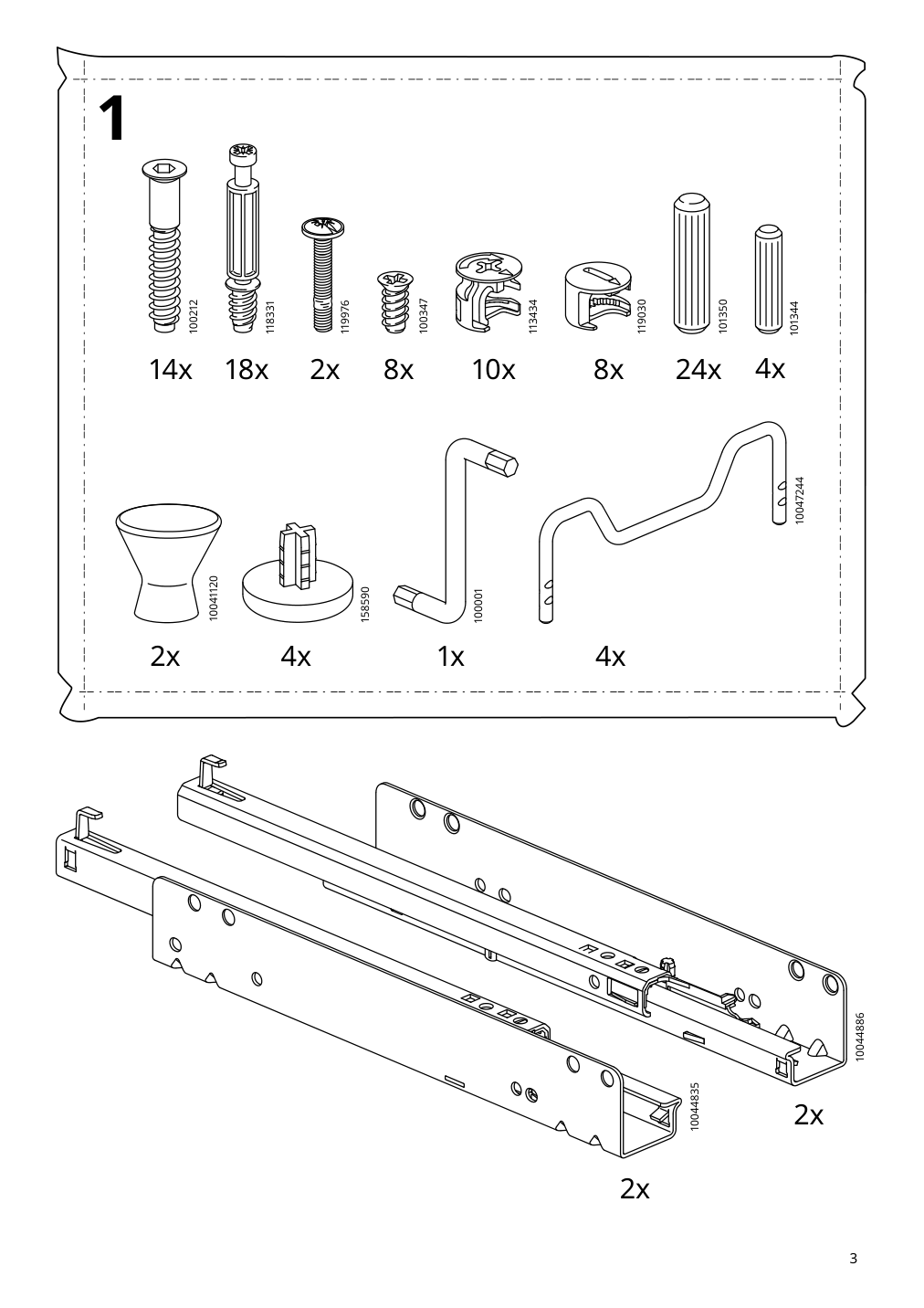 Assembly instructions for IKEA Idanaes coffee table dark brown stained | Page 3 - IKEA IDANÄS coffee table 804.878.70