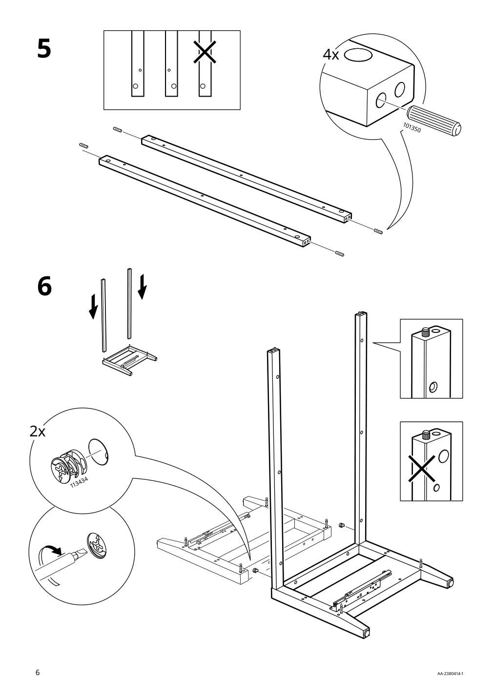 Assembly instructions for IKEA Idanaes coffee table dark brown stained | Page 6 - IKEA IDANÄS coffee table 804.878.70