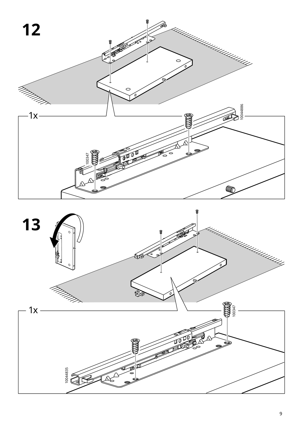 Assembly instructions for IKEA Idanaes coffee table dark brown stained | Page 9 - IKEA IDANÄS coffee table 804.878.70