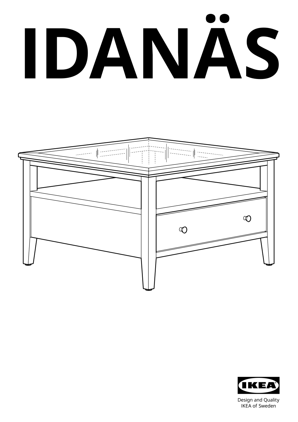 Assembly instructions for IKEA Idanaes coffee table white | Page 1 - IKEA IDANÄS coffee table 405.000.05