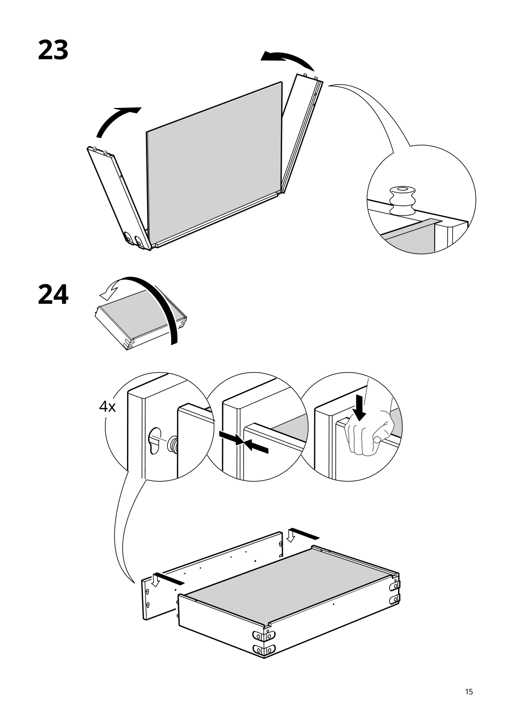 Assembly instructions for IKEA Idanaes coffee table white | Page 15 - IKEA IDANÄS coffee table 405.000.05