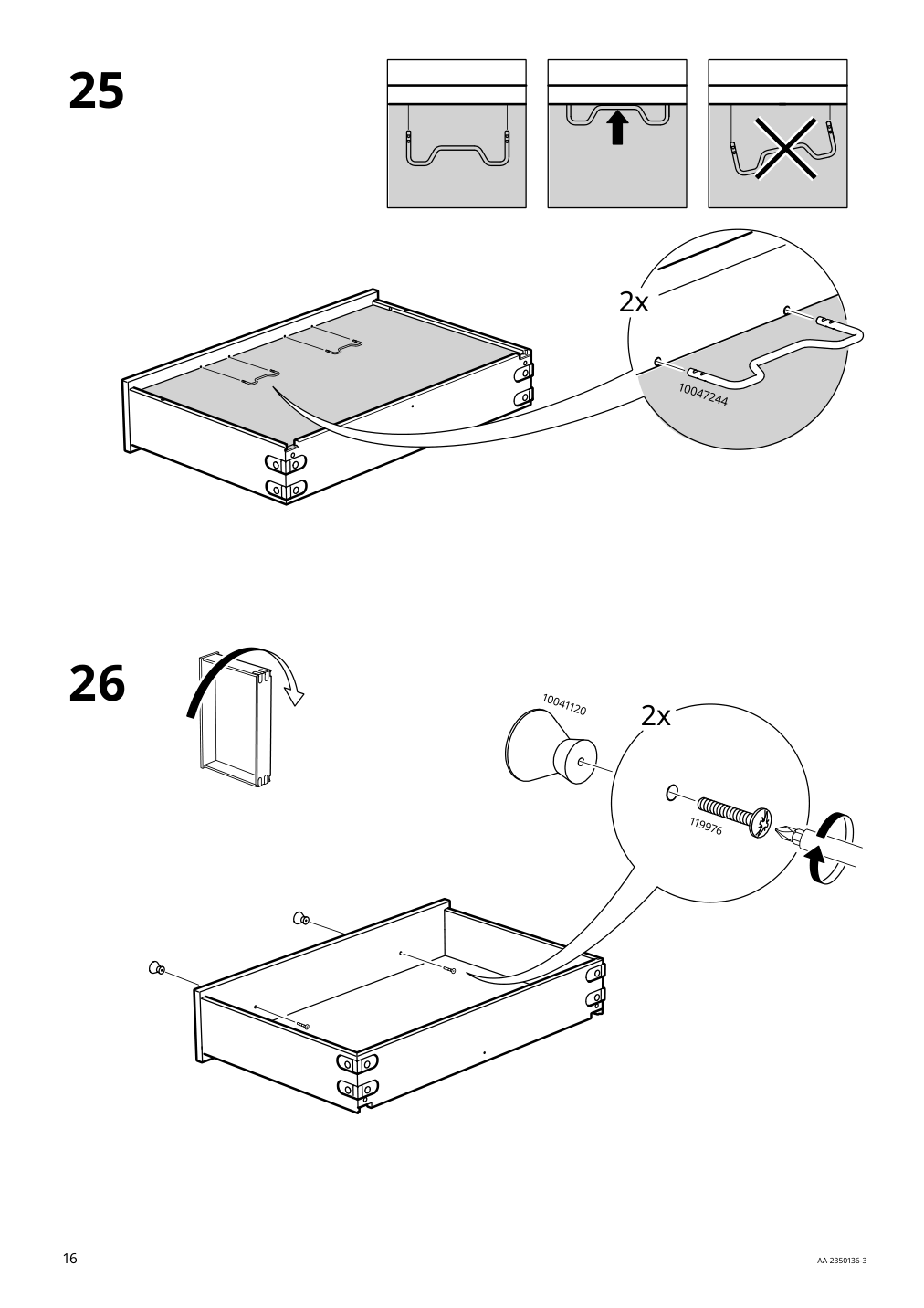 Assembly instructions for IKEA Idanaes coffee table white | Page 16 - IKEA IDANÄS coffee table 405.000.05