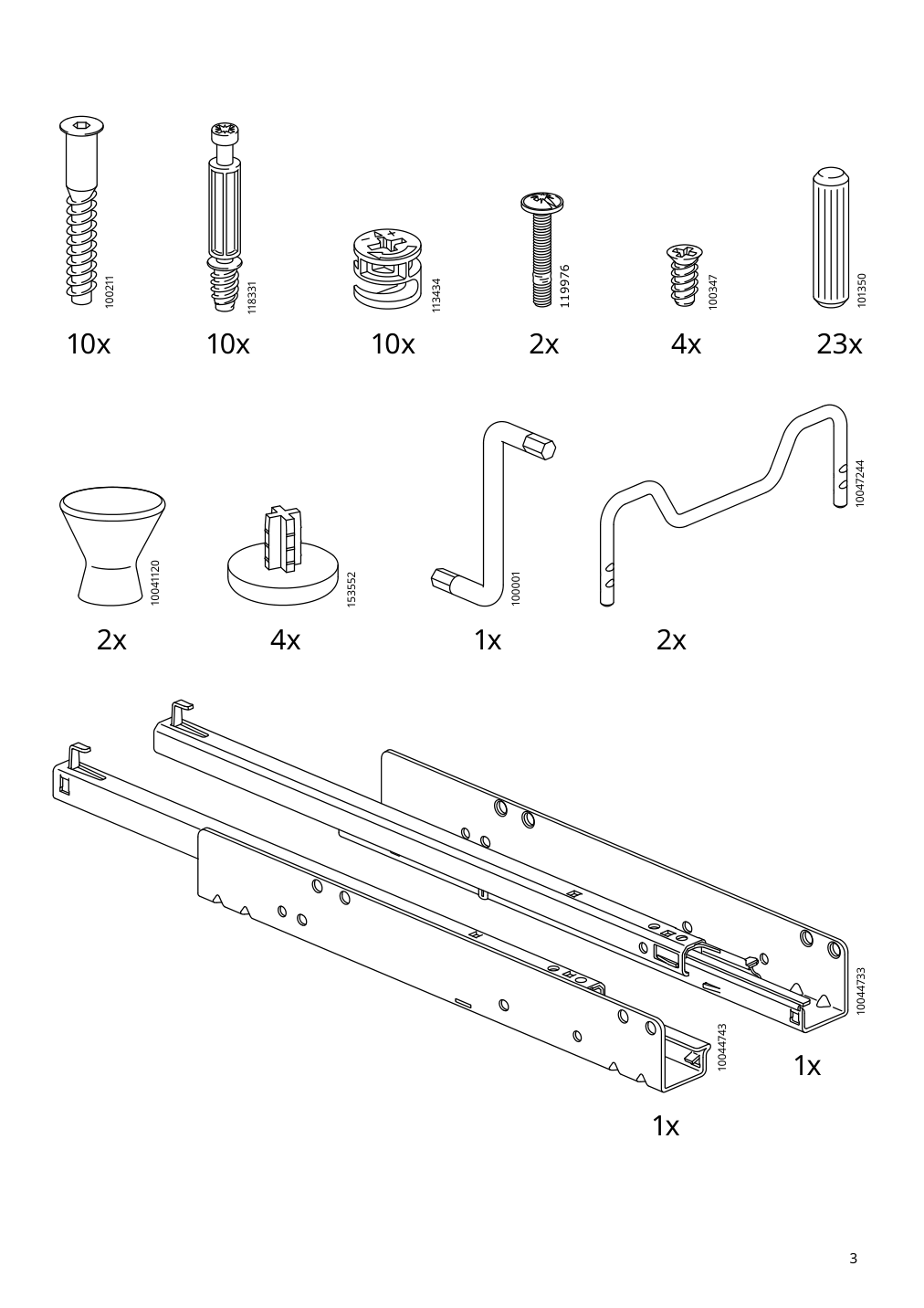 Assembly instructions for IKEA Idanaes coffee table white | Page 3 - IKEA IDANÄS coffee table 405.000.05