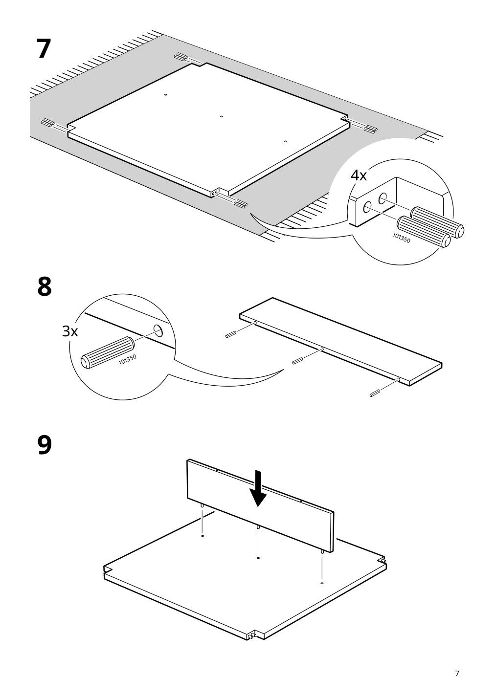 Assembly instructions for IKEA Idanaes coffee table white | Page 7 - IKEA IDANÄS coffee table 405.000.05