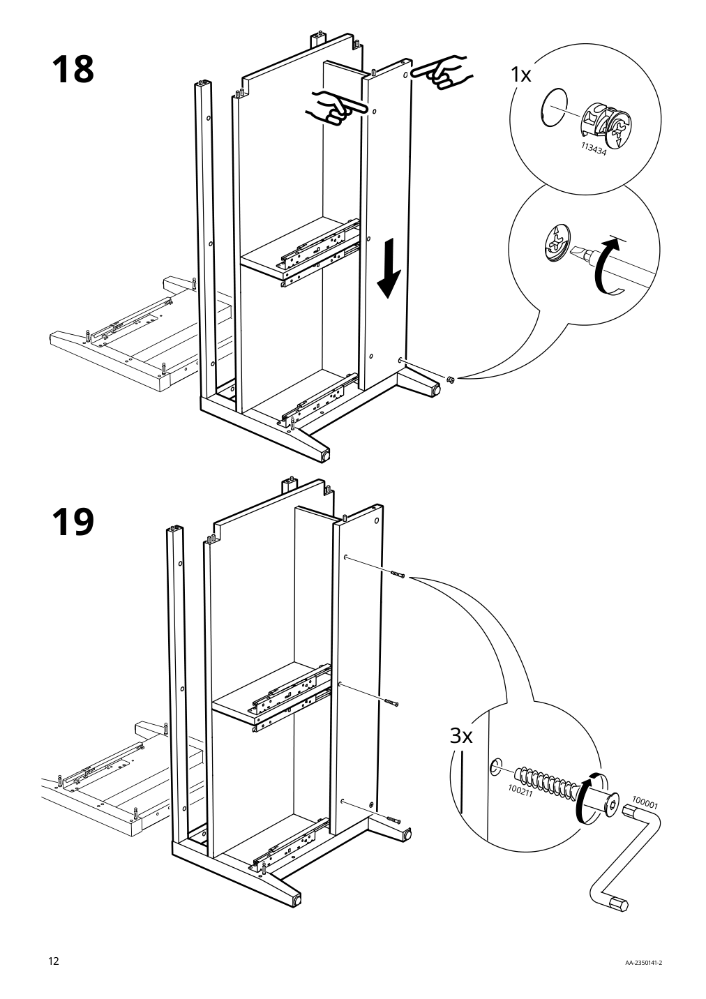 Assembly instructions for IKEA Idanaes coffee table white | Page 12 - IKEA IDANÄS coffee table 204.878.73