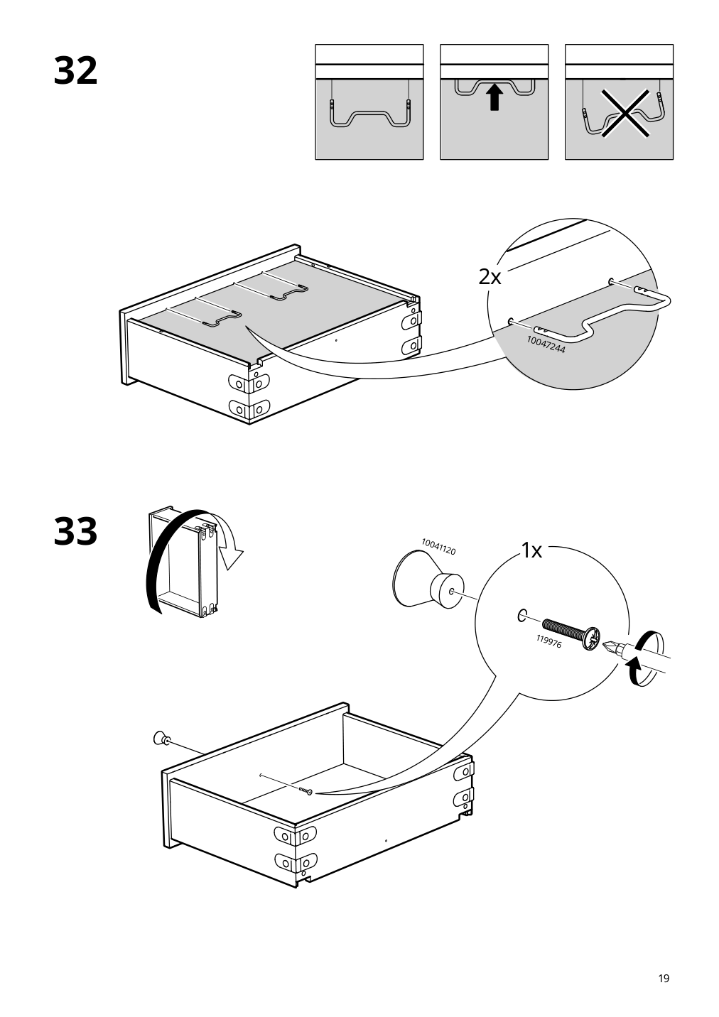 Assembly instructions for IKEA Idanaes coffee table white | Page 19 - IKEA IDANÄS coffee table 204.878.73