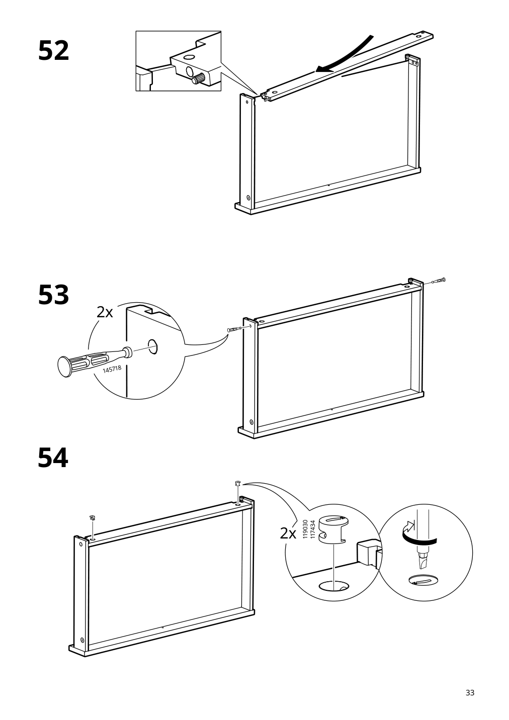 Assembly instructions for IKEA Idanaes desk white | Page 33 - IKEA IDANÄS desk 105.141.55