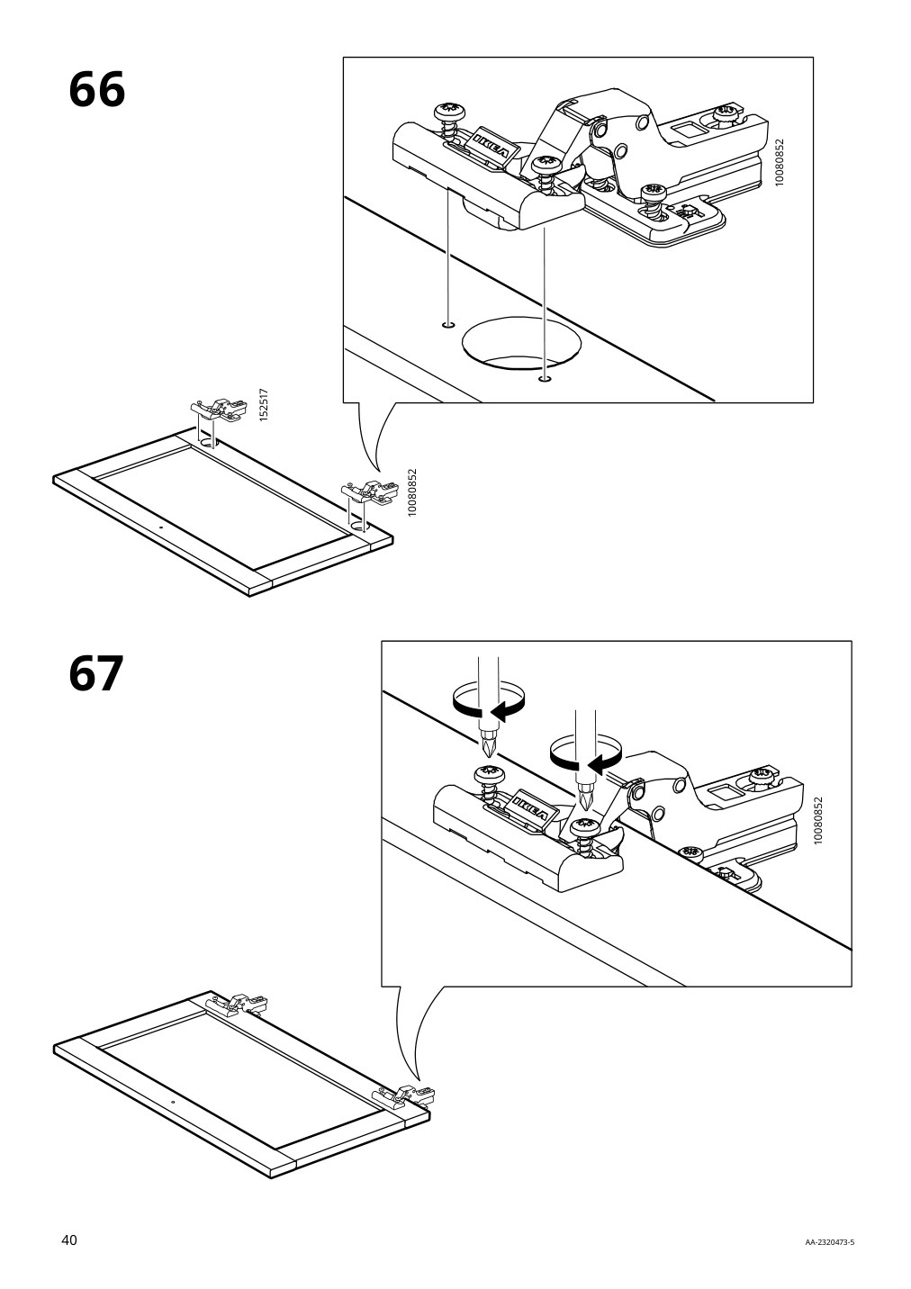 Assembly instructions for IKEA Idanaes desk white | Page 40 - IKEA IDANÄS desk 105.141.55