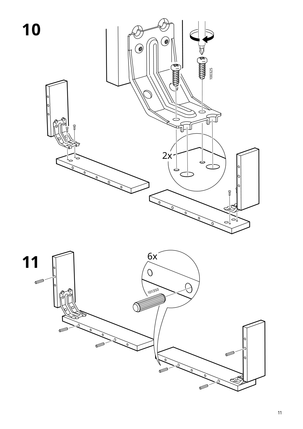 Assembly instructions for IKEA Idanaes drop leaf table dark brown | Page 11 - IKEA IDANÄS drop-leaf table 604.876.49