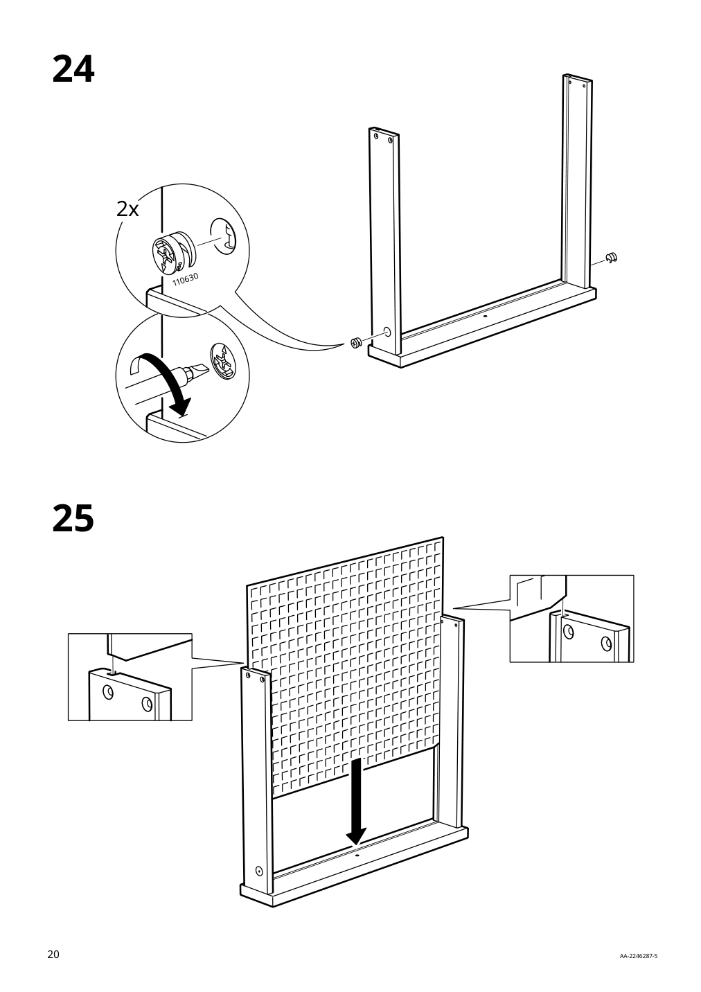 Assembly instructions for IKEA Idanaes drop leaf table dark brown | Page 20 - IKEA IDANÄS drop-leaf table 604.876.49