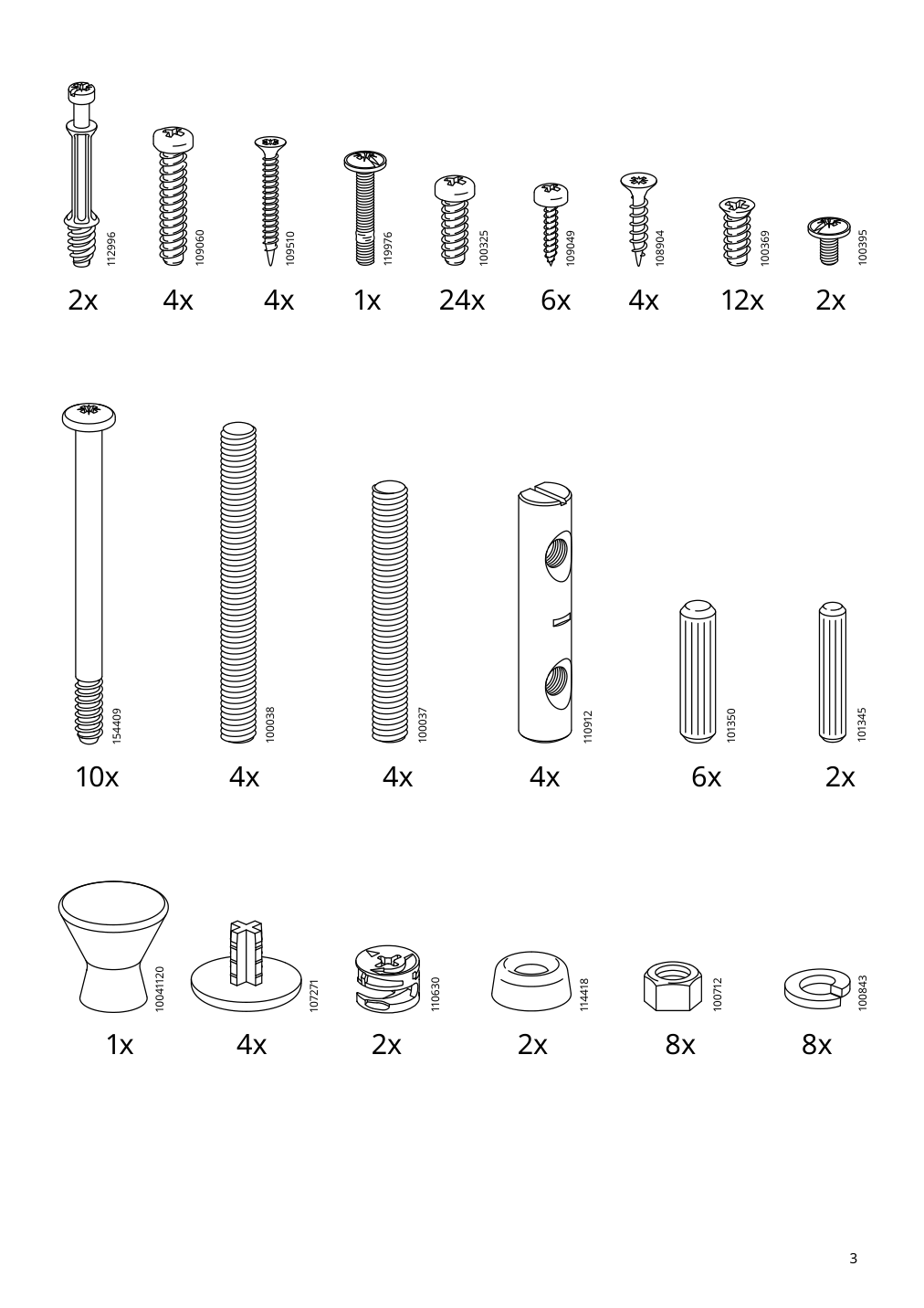 Assembly instructions for IKEA Idanaes drop leaf table dark brown | Page 3 - IKEA IDANÄS drop-leaf table 604.876.49