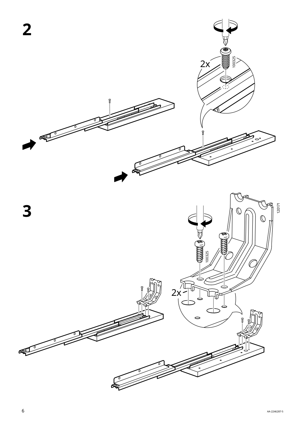 Assembly instructions for IKEA Idanaes drop leaf table dark brown | Page 6 - IKEA IDANÄS drop-leaf table 604.876.49