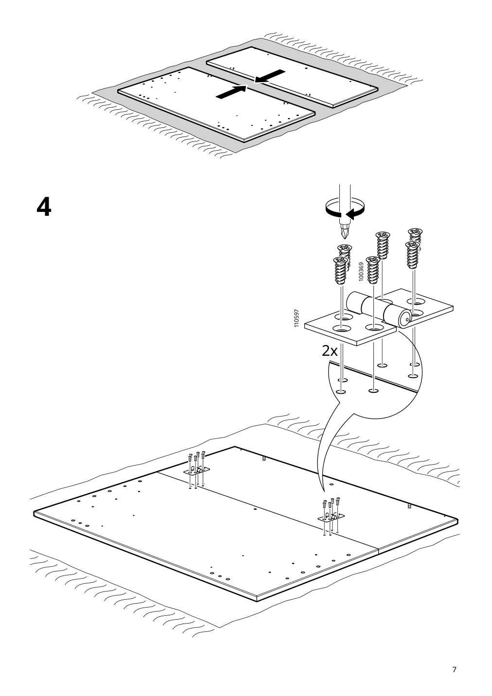 Assembly instructions for IKEA Idanaes drop leaf table dark brown | Page 7 - IKEA IDANÄS drop-leaf table 604.876.49