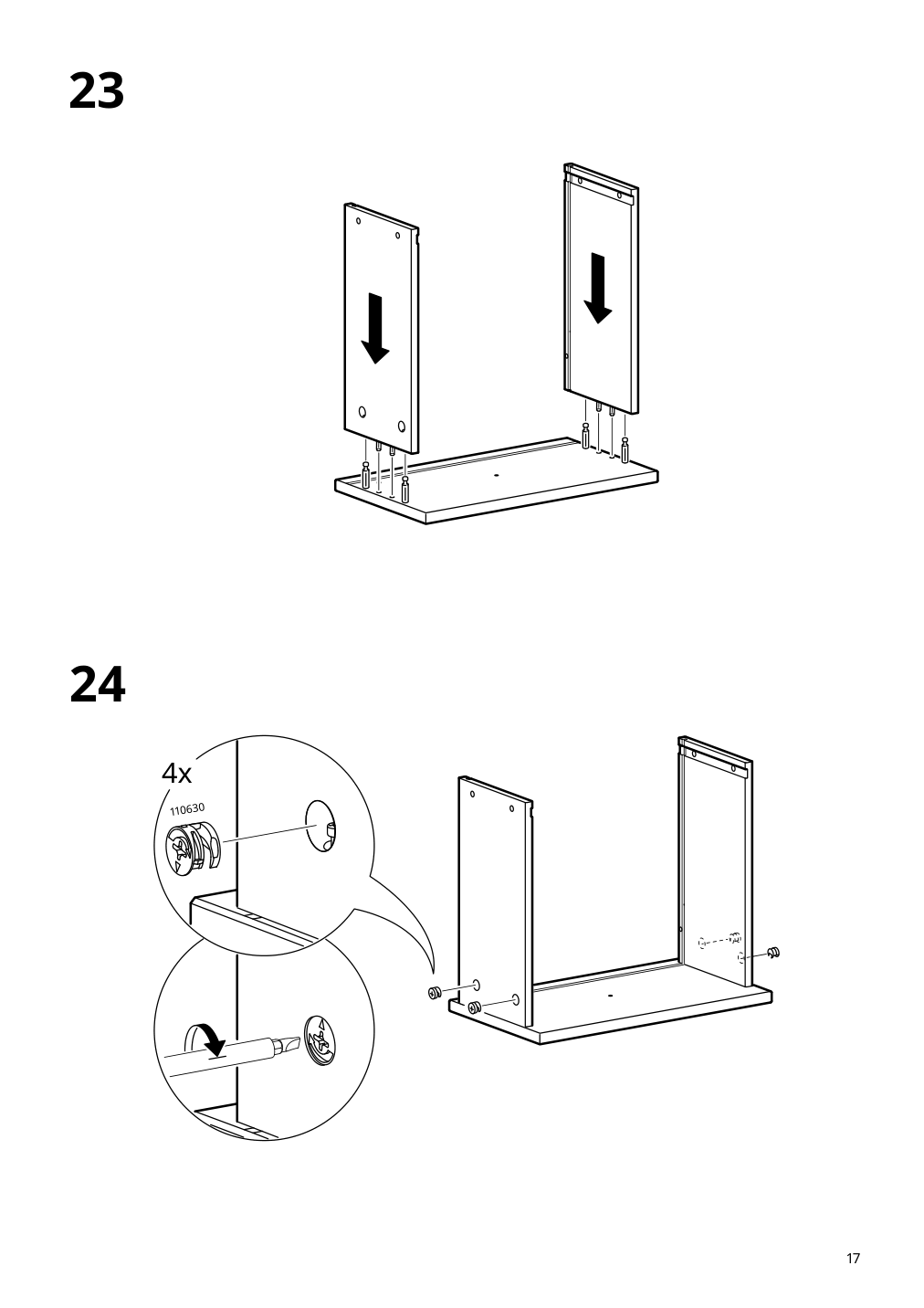 Assembly instructions for IKEA Idanaes nightstand dark brown stained | Page 17 - IKEA IDANÄS nightstand 804.588.15