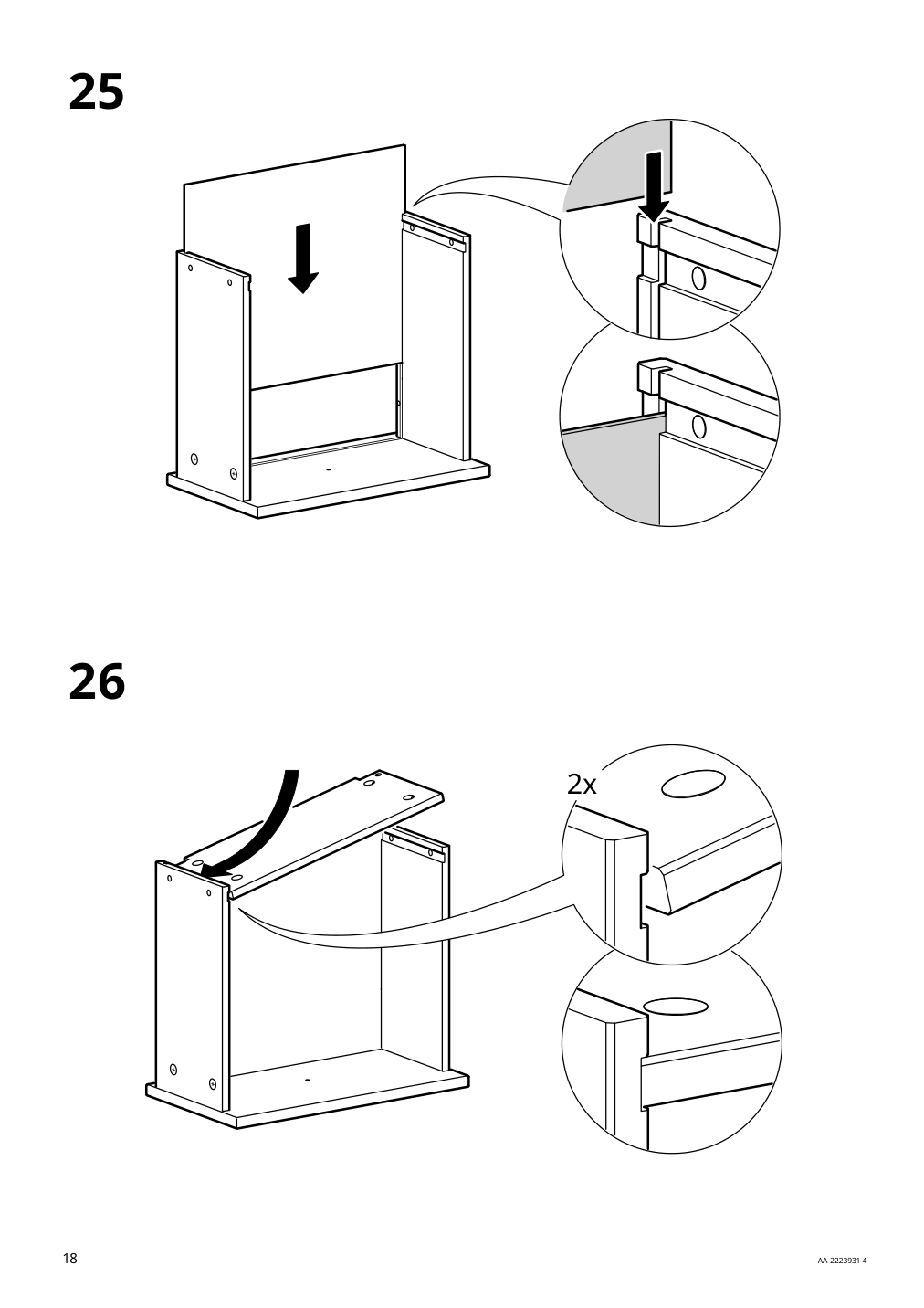 Assembly instructions for IKEA Idanaes nightstand white | Page 18 - IKEA IDANÄS nightstand 904.588.10