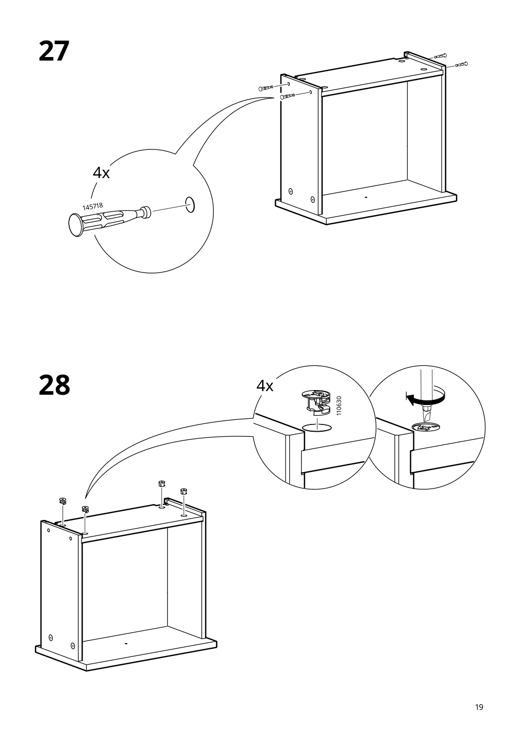 Assembly instructions for IKEA Idanaes nightstand dark brown stained | Page 19 - IKEA IDANÄS nightstand 804.588.15