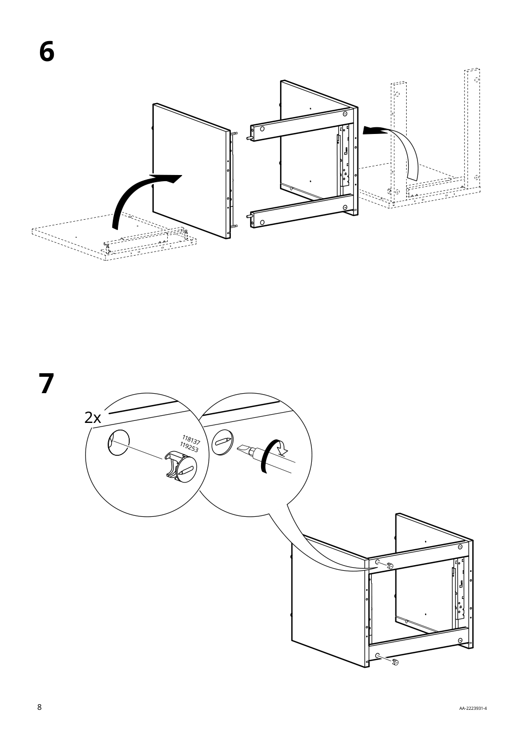 Assembly instructions for IKEA Idanaes nightstand dark brown stained | Page 8 - IKEA IDANÄS nightstand 804.588.15