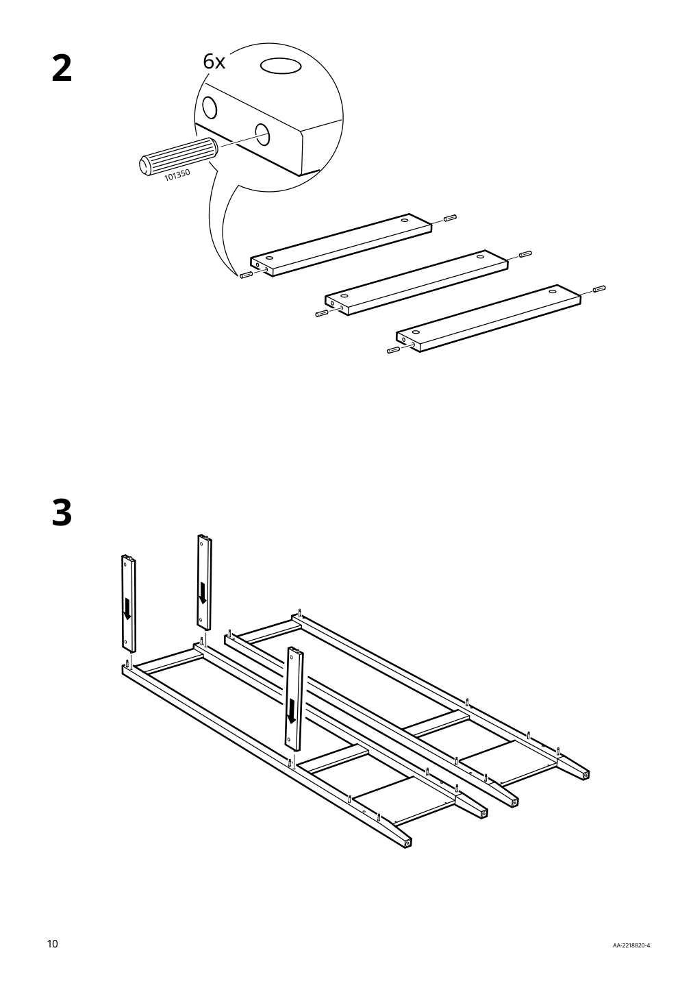 Assembly instructions for IKEA Idanaes open wardrobe dark brown stained | Page 10 - IKEA IDANÄS open wardrobe 804.588.39