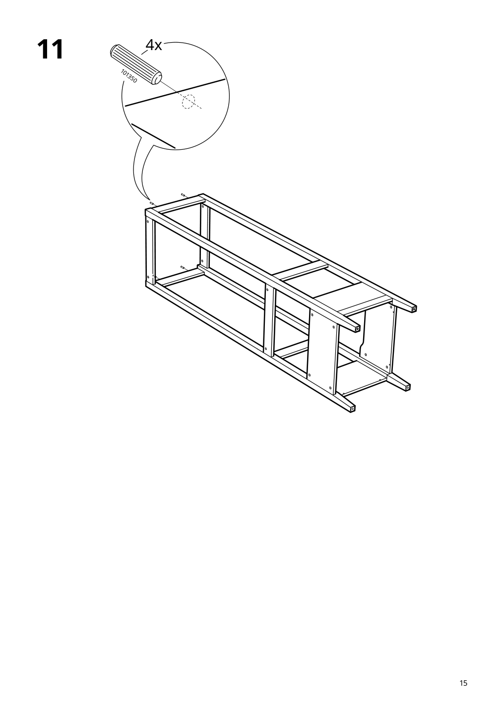 Assembly instructions for IKEA Idanaes open wardrobe white | Page 15 - IKEA IDANÄS open wardrobe 204.588.42