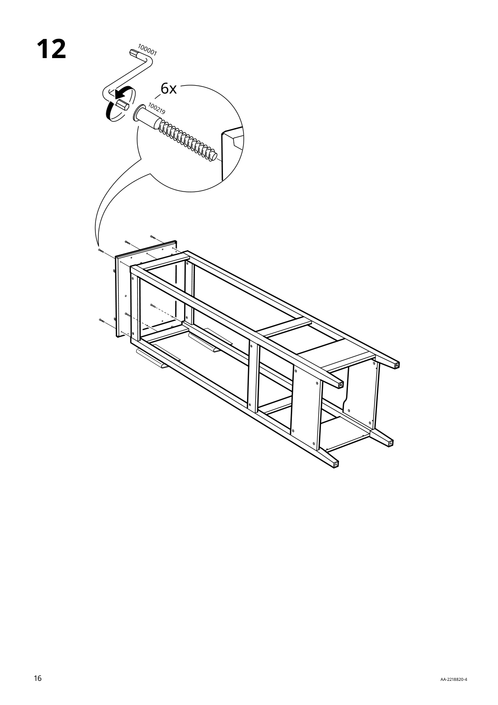 Assembly instructions for IKEA Idanaes open wardrobe white | Page 16 - IKEA IDANÄS open wardrobe 204.588.42