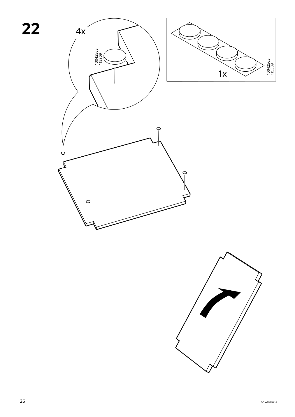 Assembly instructions for IKEA Idanaes open wardrobe white | Page 26 - IKEA IDANÄS open wardrobe 204.588.42