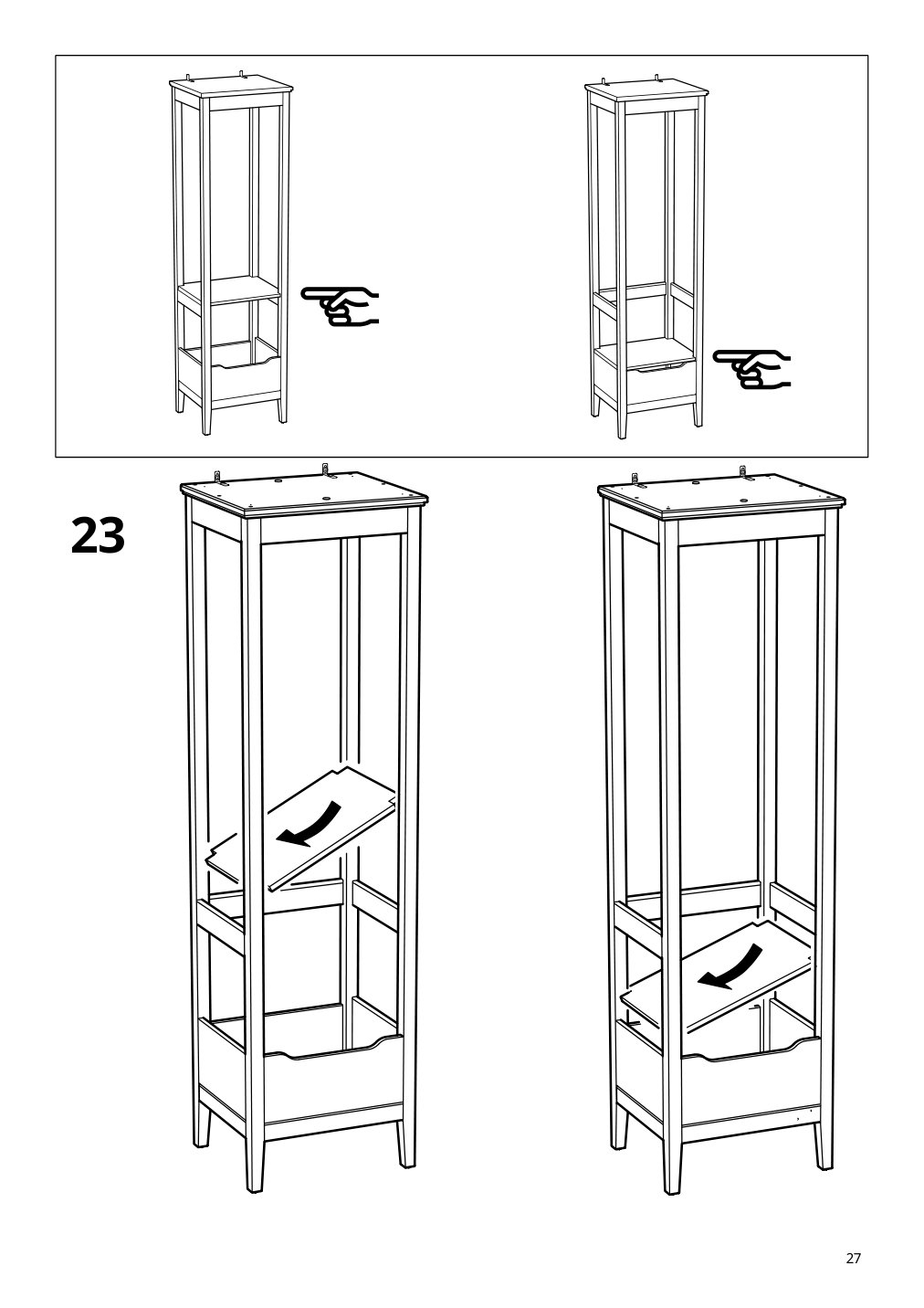 Assembly instructions for IKEA Idanaes open wardrobe dark brown stained | Page 27 - IKEA IDANÄS open wardrobe 804.588.39