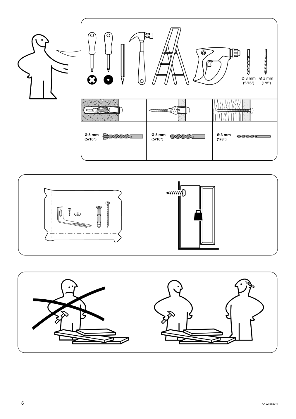 Assembly instructions for IKEA Idanaes open wardrobe white | Page 6 - IKEA IDANÄS open wardrobe 204.588.42