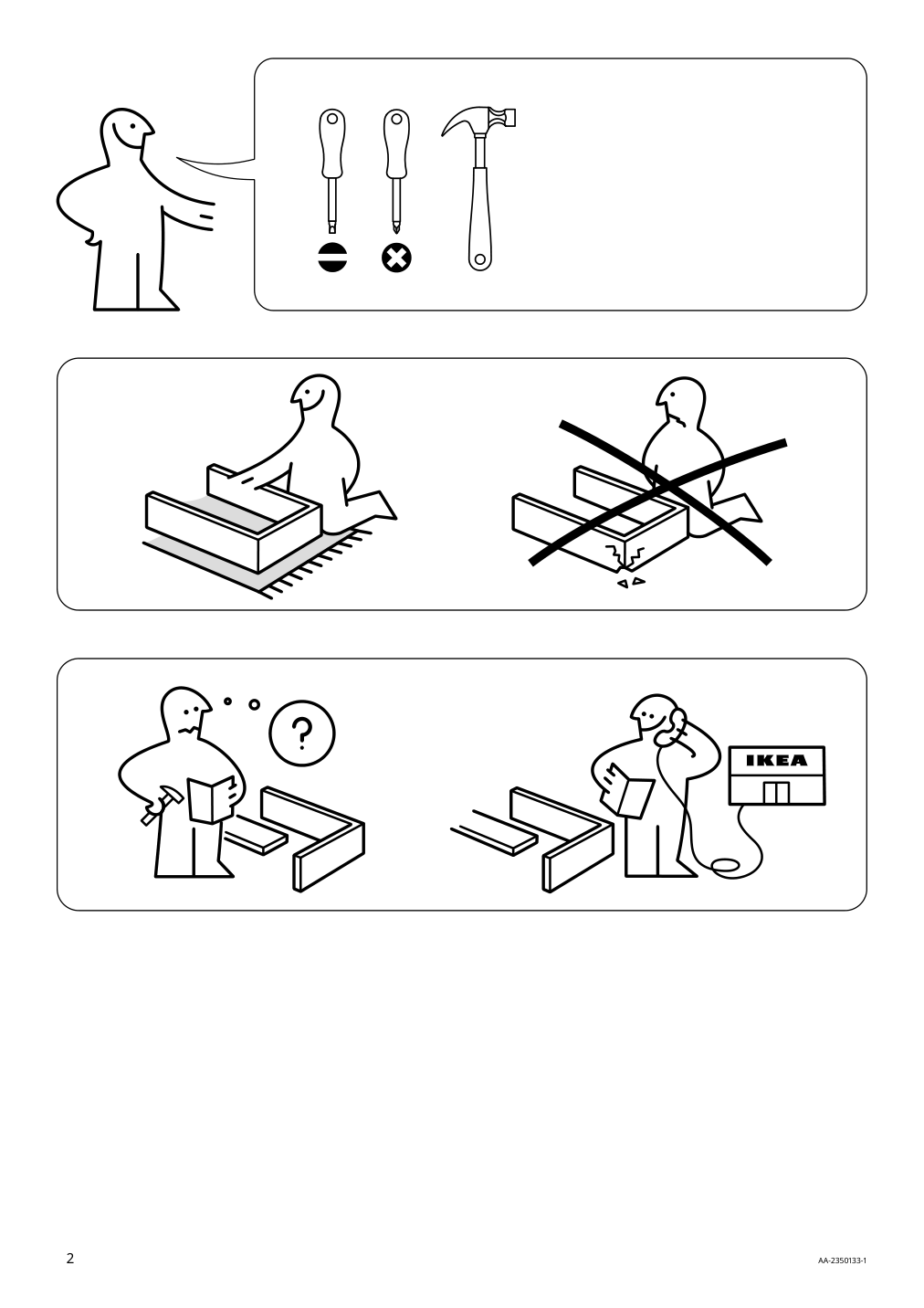 Assembly instructions for IKEA Idanaes side table white | Page 2 - IKEA IDANÄS side table 004.960.48